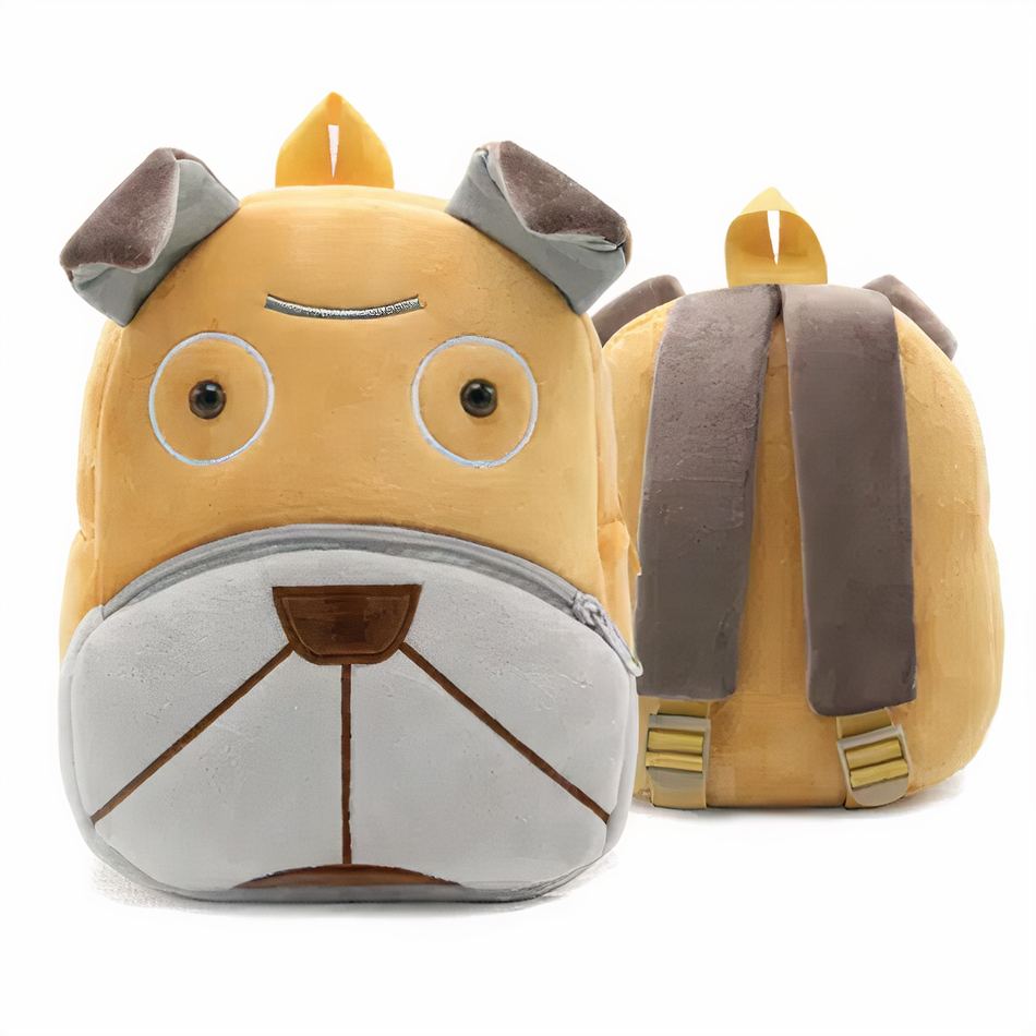 Peluche chien sac à dos doux enfant mignon câlin