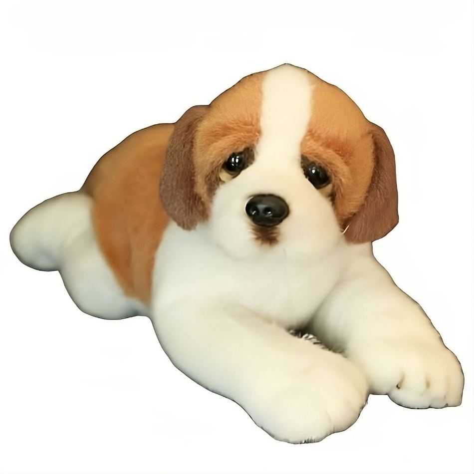 Peluche chien Saint-richard douce peluche câline enfant