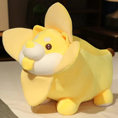 Peluche chien shiba inu dans une banane