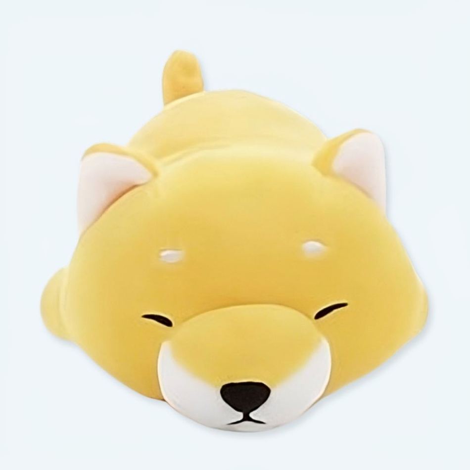 Peluche chien Shiba jaune doux animal câlin enfant
