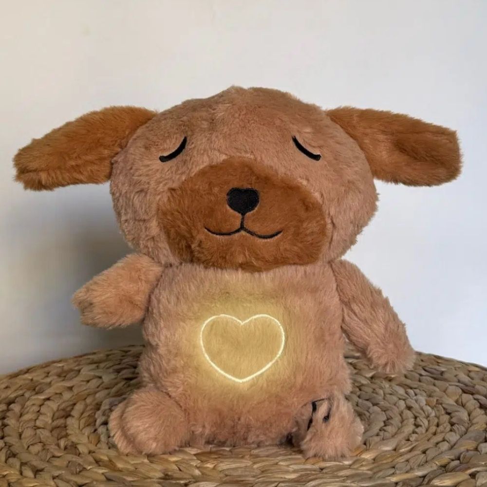 Peluche chien veilleuse douce nuit apaisante enfant