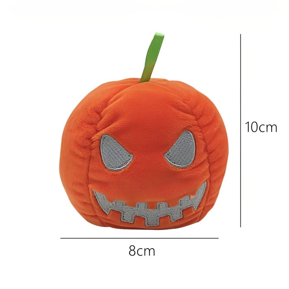 Peluche citrouille réversible lumineuse Halloween déco