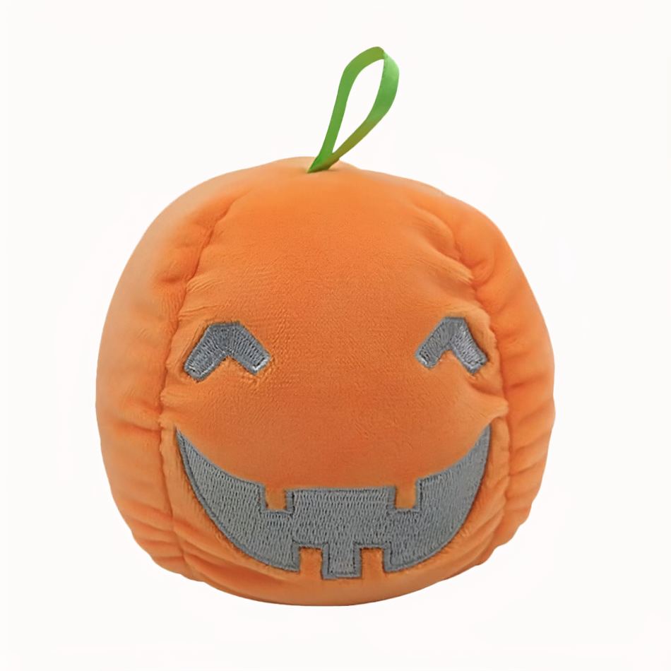 Peluche citrouille réversible lumineuse Halloween déco