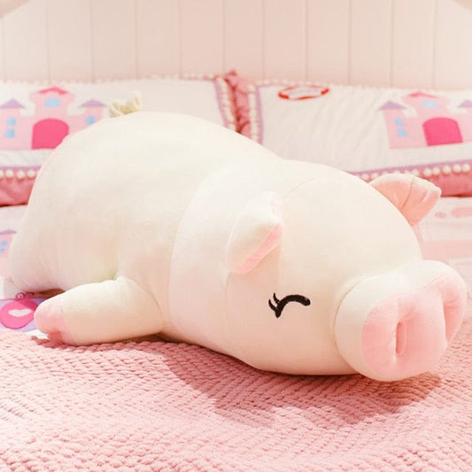 Peluche Cochon Fête Foraine  Pinky | Peluche World 40 cm / Blanc 1