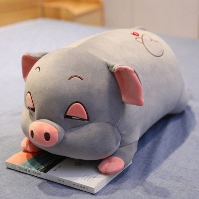 Peluche Cochon Géante | Peluche World 40 cm / Gris