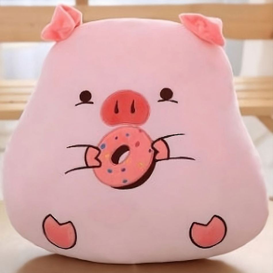 Peluche cochon gourmand douillet enfant cadeau doux