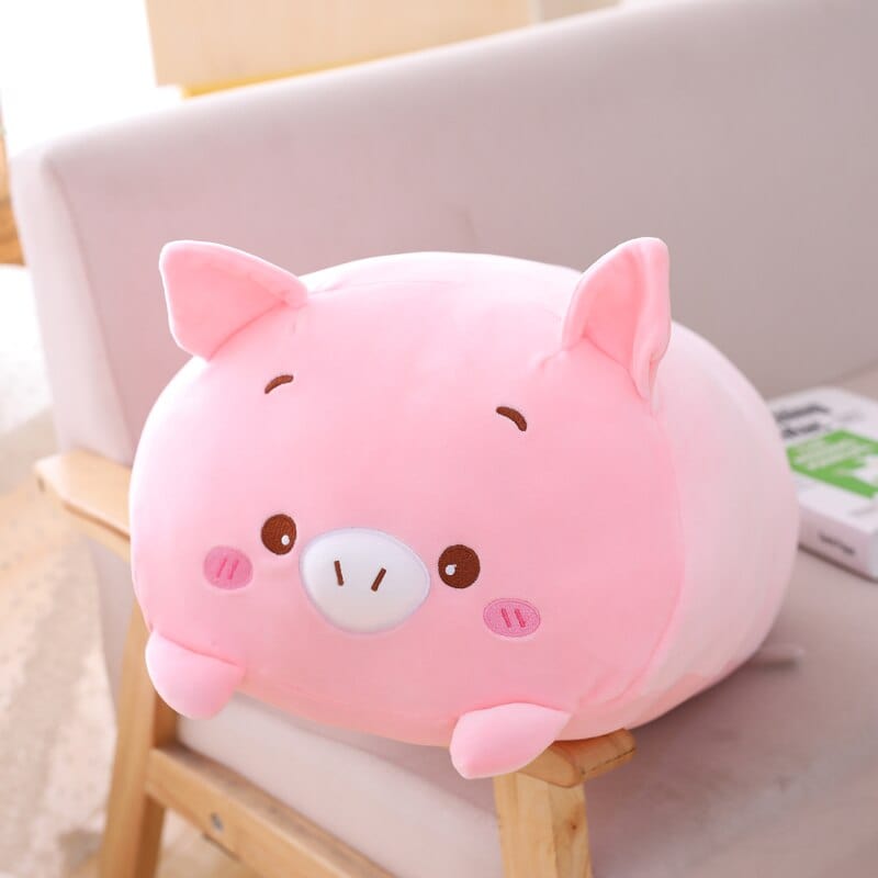 Peluche cochon squishmallow tout rose