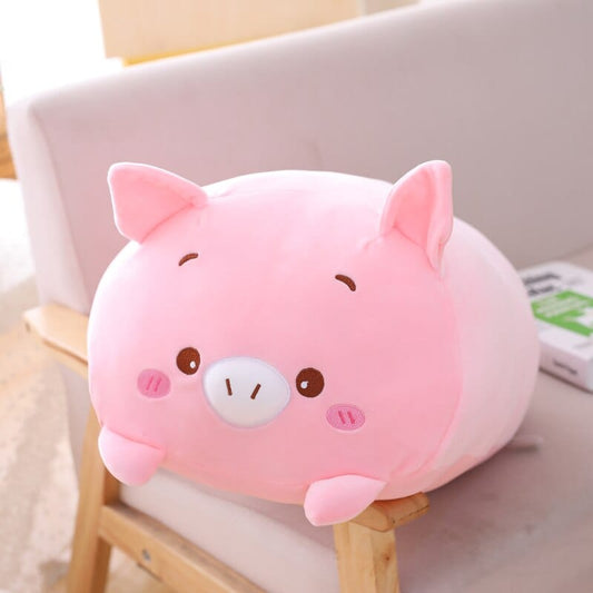 Peluche cochon squishmallow tout rose