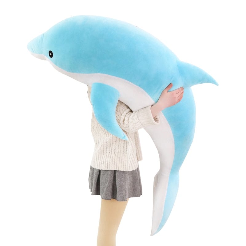 Peluche Dauphin Géant  Azur Le Joueur | Peluche World 30 cm / Bleu