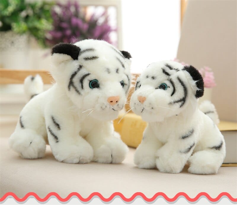 Peluche de Tigre Blanco  Zébrion | Peluche World