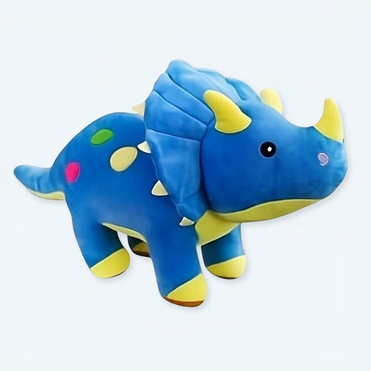 Peluche dinosaure bleu câlin douillet enfant doudou