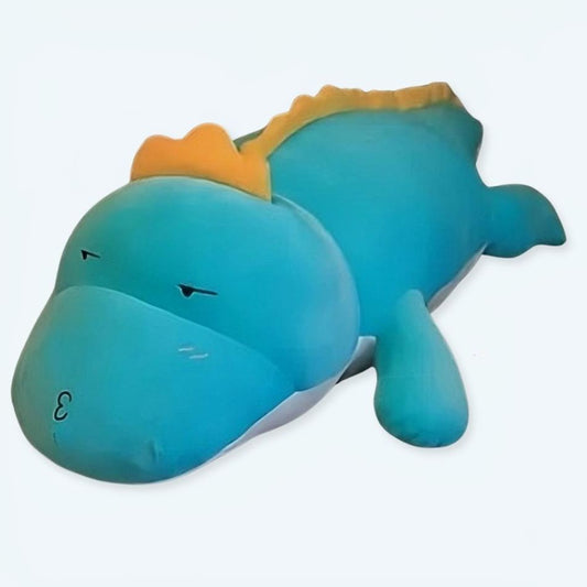 Peluche dinosaure bleu câlin doux enfant jurassique
