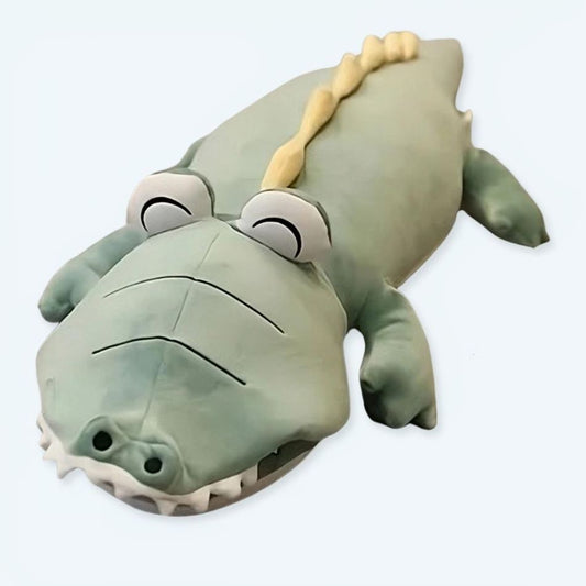 Peluche dinosaure bleu câlin enfant doux fantastique