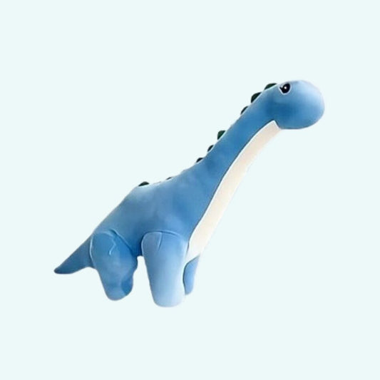 Peluche dinosaure bleu doux câlin enfant chambre déco