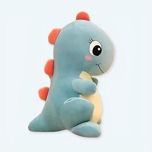 Peluche dinosaure bleu doux enfant câlin jurassique