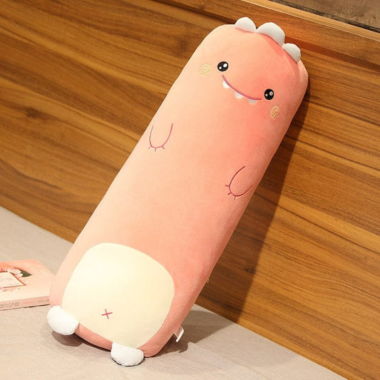 Peluche dinosaure géant qui sourit