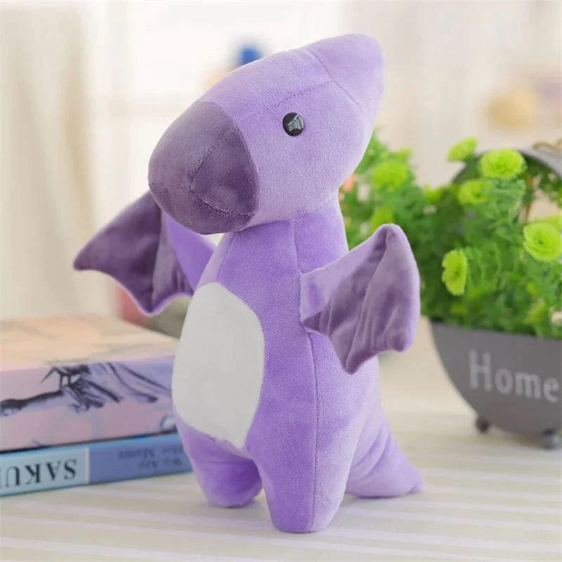 Peluche dinosaure pterodactyl violet
