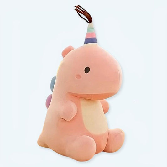 Peluche dinosaure queue arc-en-ciel douce câline