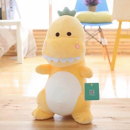 Peluche dinosaure rigolo vert doux enfant câlin