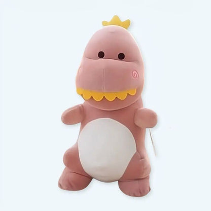 Peluche dinosaure rigolo vert doux enfant câlin