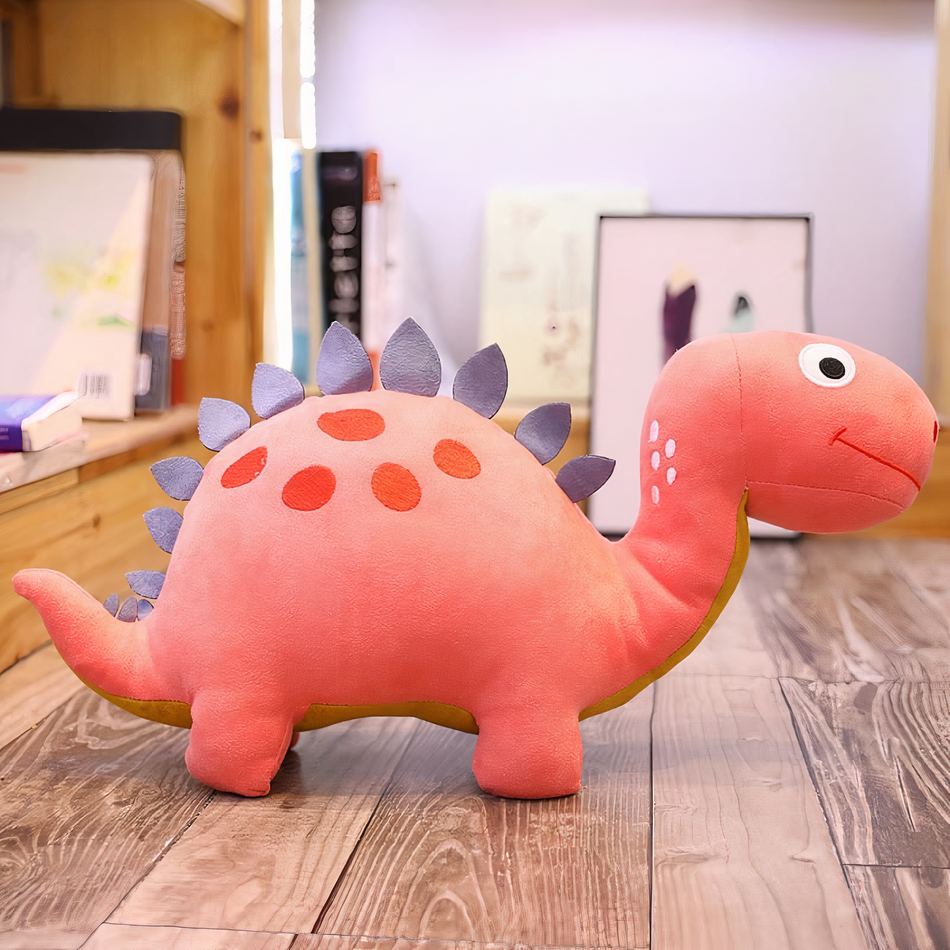 Peluche dinosaure rose amusant enfant doux câlin chambre