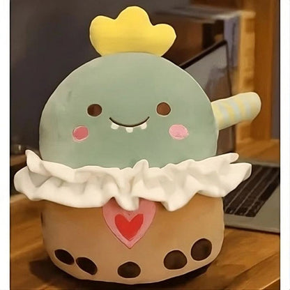 Peluche dinosaure vert amusant enfant doux câlin