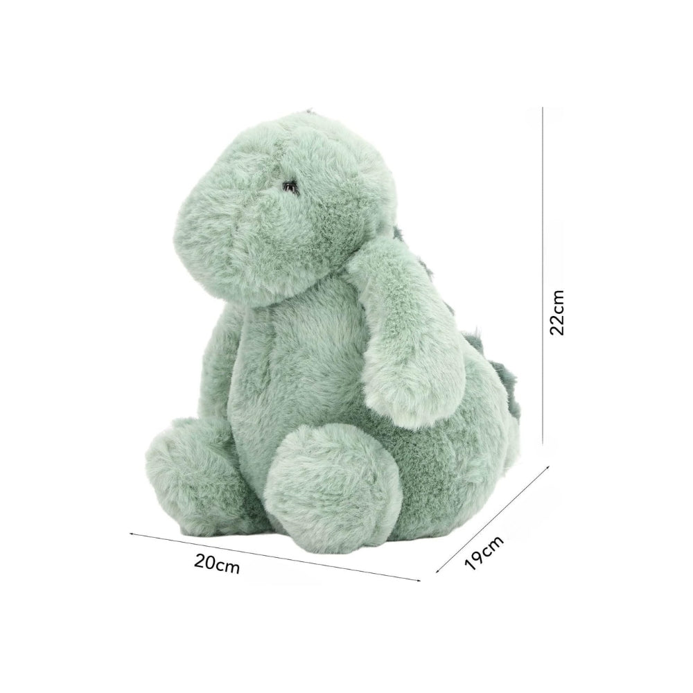Peluche dinosaure vert câlin enfant chambre douce
