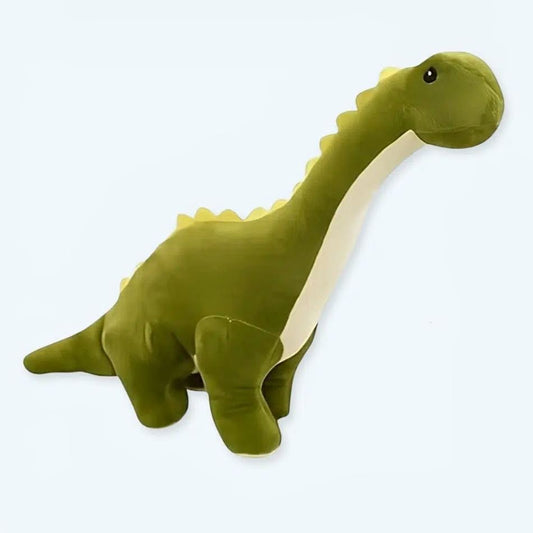 Peluche dinosaure vert doux câlin enfant préhistorique