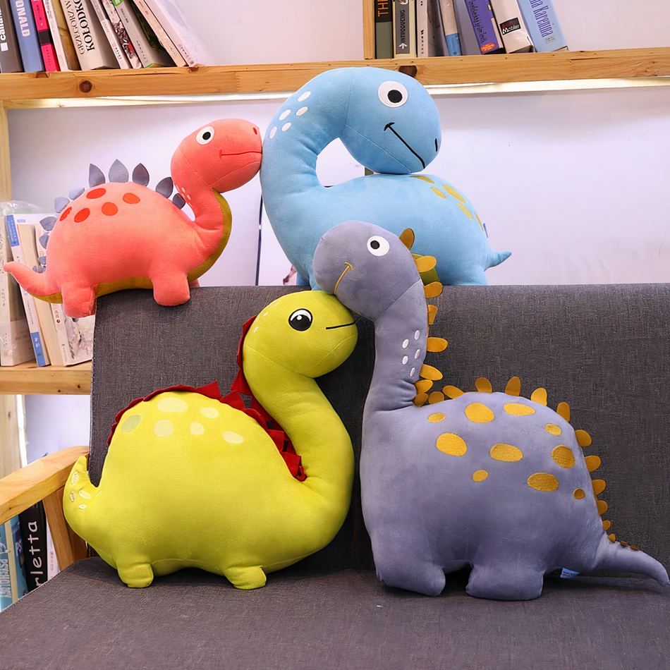Peluche dinosaure violette amusante douce enfant