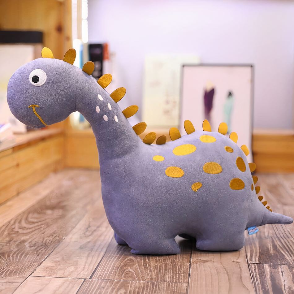 Peluche dinosaure violette amusante douce enfant