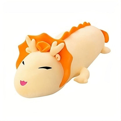 Peluche Dragon de feu en velours rouge fantastique