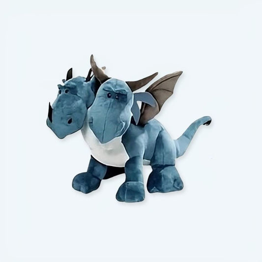 Peluche dragon deux têtes fantastique doux enfant