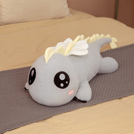 Peluche dragon géant aux gros yeux