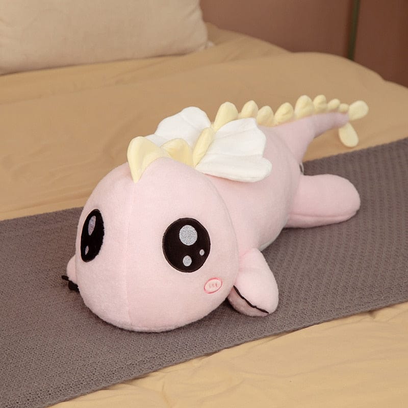 Peluche dragon géant aux gros yeux