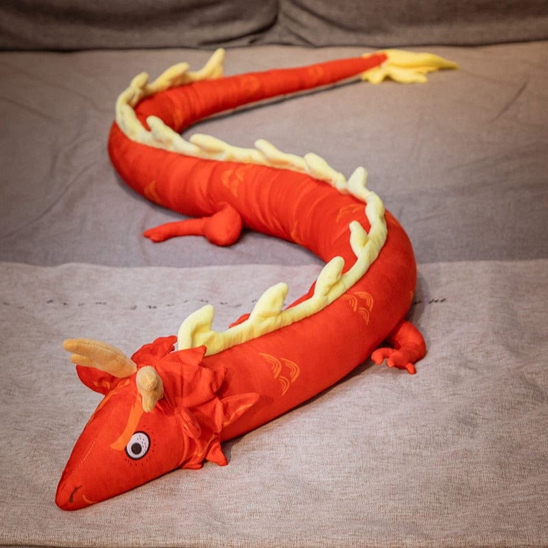 Peluche dragon géant coloré