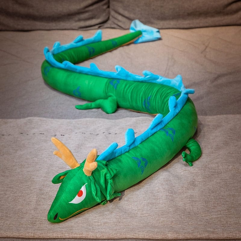 Peluche dragon géant coloré