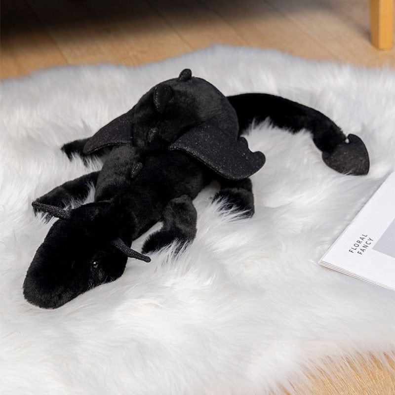 Peluche Dragon Noir  Mystic | Peluche World