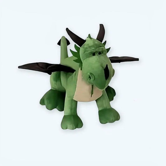 Peluche dragon vert doux enfant fantastique câlin