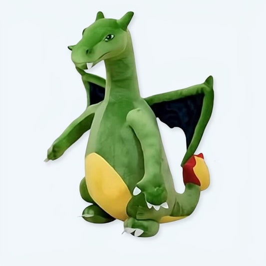 Peluche dragon vert géant doux pour chambre enfant