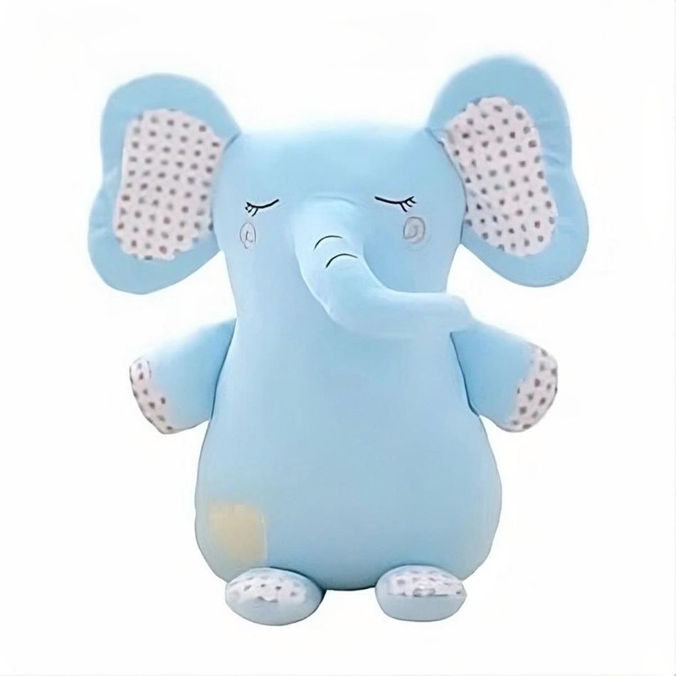 Peluche éléphant bleu doux pour enfant câlin