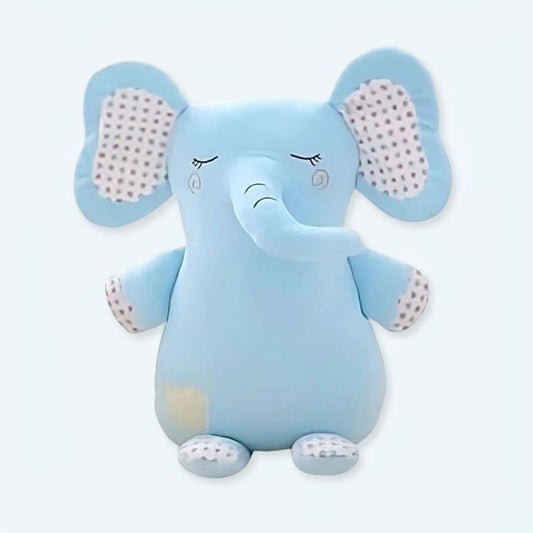 Peluche éléphant bleu doux pour enfant câlin