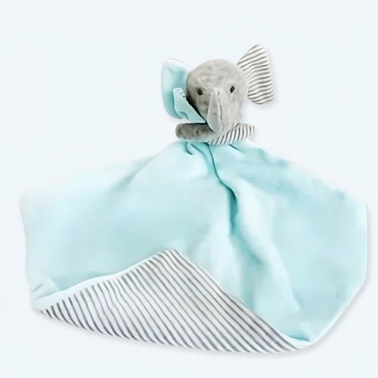 Peluche éléphant bleu doux pour enfant câlin