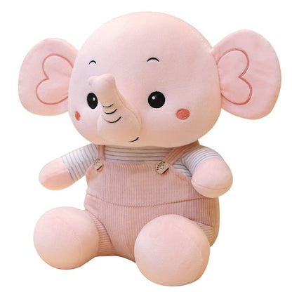 Peluche éléphant en blouse
