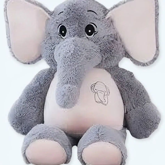 Peluche éléphant géant doux chambre enfant déco cozy