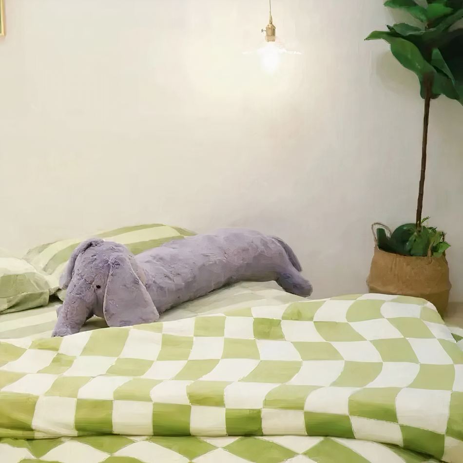 Peluche éléphant géant doux déco chambre enfant