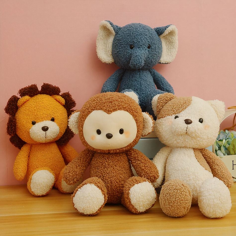 Peluche éléphant gris doux câlin enfant chambre cosy
