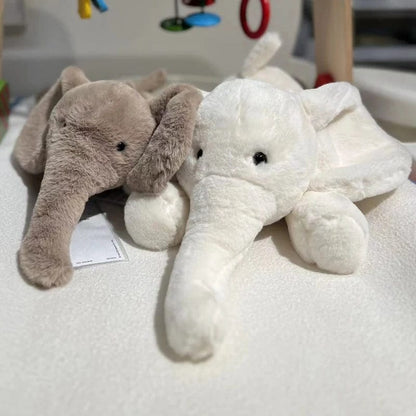 Peluche éléphant gris tout doux