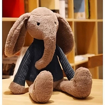 Peluche éléphant habillé doux enfant safari amusant