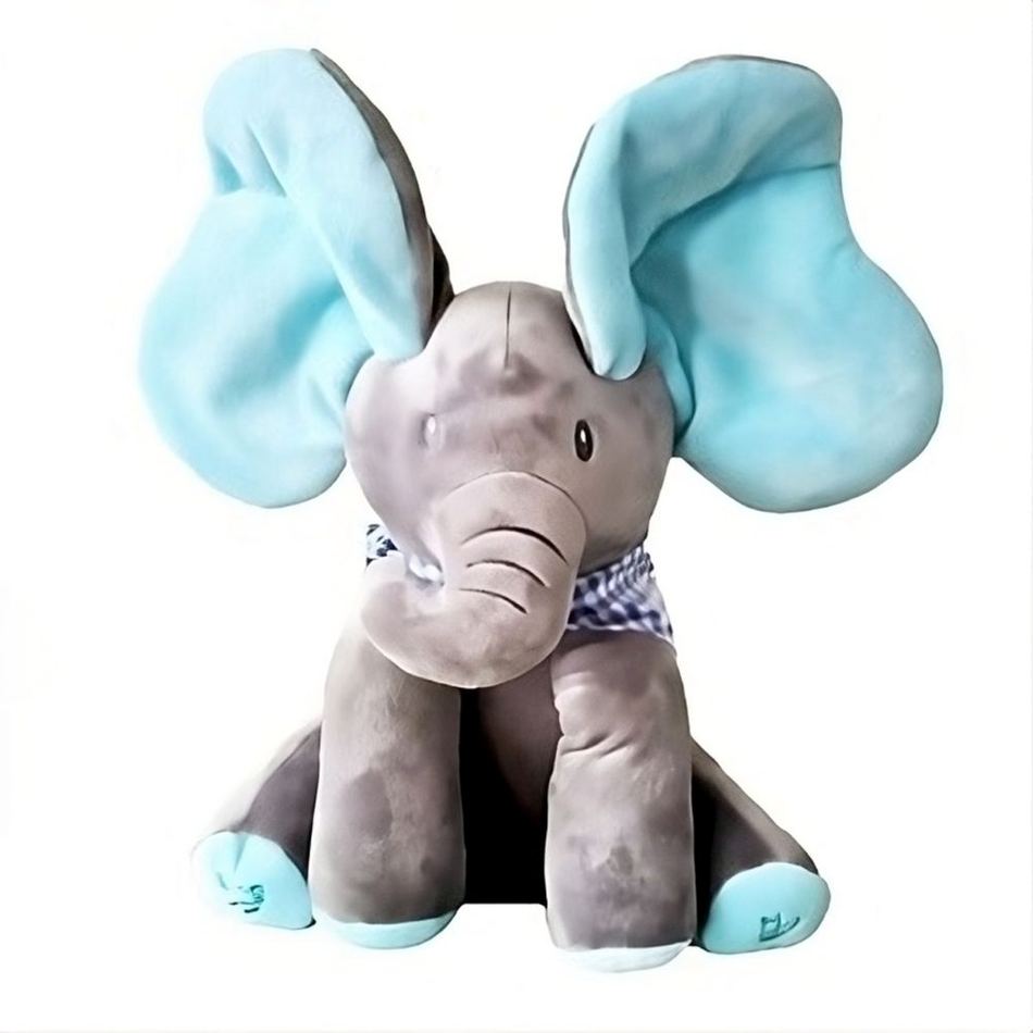 Peluche éléphant interactive douce éveil enfant