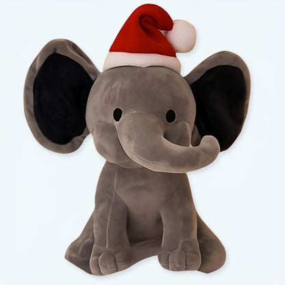 Peluche éléphant Noël douce festive enfant câlin